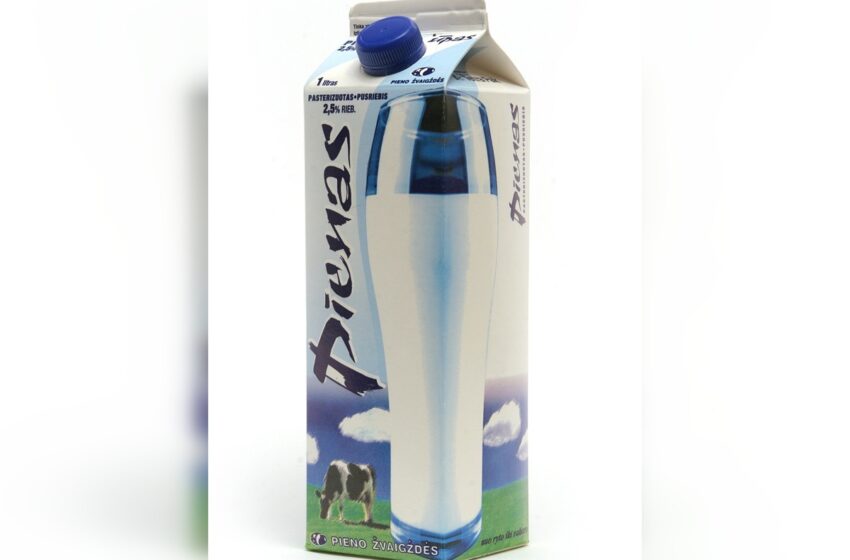 pakuotė pienas