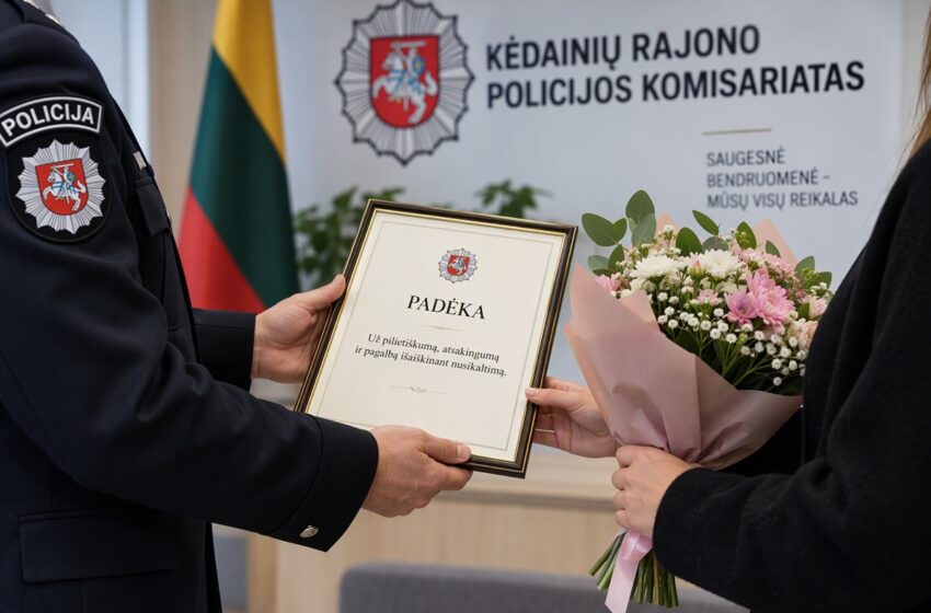 pilietiška kėdainietė padėka DI nuotr.